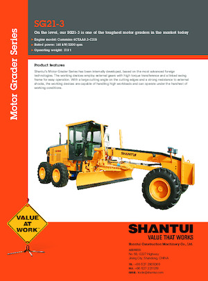 Sorteermachines Shantui SG21-3