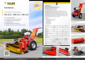 Handgestuurde veegmachines Adler HK 5.5