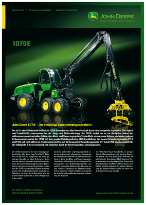 Oogstmachines John Deere 1070 E
