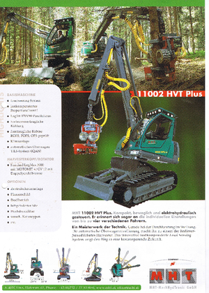 Oogstmachines MHT 11002 HVT Plus