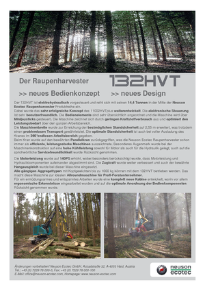 Oogstmachines MHT 132 HVT
