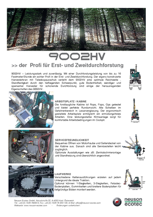Oogstmachines Neuson-Ecotec 9002 HV