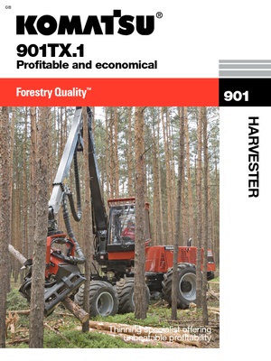 Oogstmachines Komatsu 901 TX