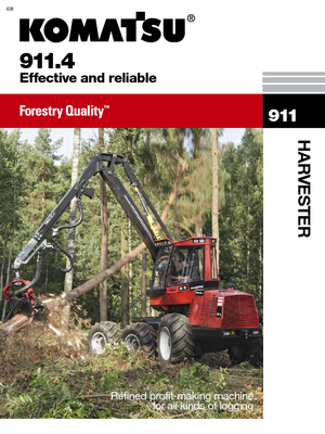 Oogstmachines Komatsu 911.4