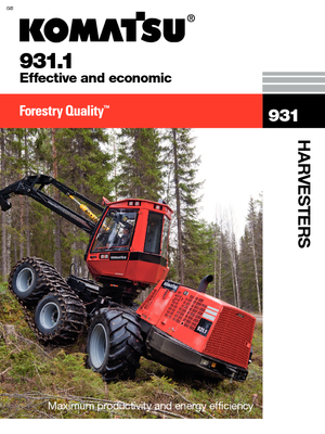 Oogstmachines Komatsu 931.1