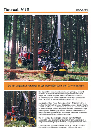 Oogstmachines Tigercat H 16 HP