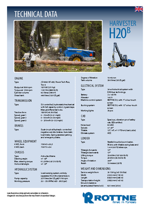 Oogstmachines Rottne H 20 B