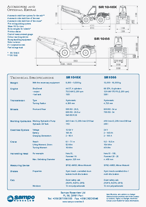 Oogstmachines Sampo Rosenlew SR 1046 X