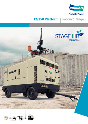 Mobiele Perslucht Compressors - diesel, elektrisch, benzine Doosan 12/250