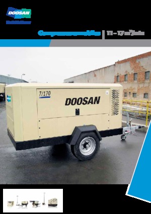 Mobiele Perslucht Compressors - diesel, elektrisch, benzine Doosan 14/115 