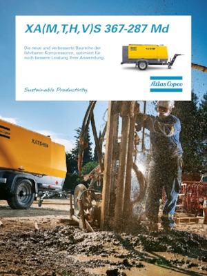 Mobiele Perslucht Compressors - diesel, elektrisch, benzine Atlas Copco XAMS 367 MD