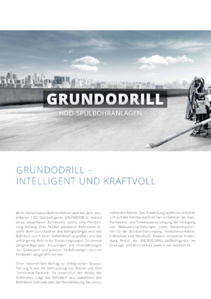 Horizontale Boren TRACTO-Technik Grundodrill 15 XP
