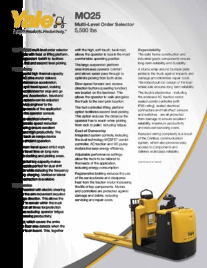 Orderverzameltrucks Yale MO25