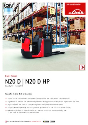 Orderverzameltrucks Linde N20D HP