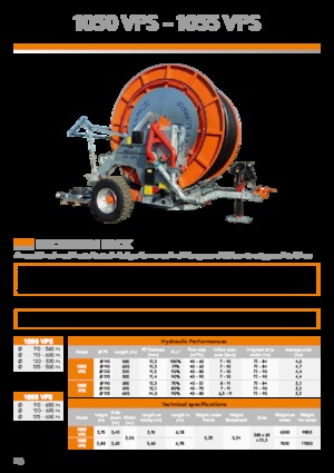Slang haspels IRRIFRANCE 1055 VPS 125/600