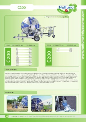 Slang haspels Nettuno C200 125/220