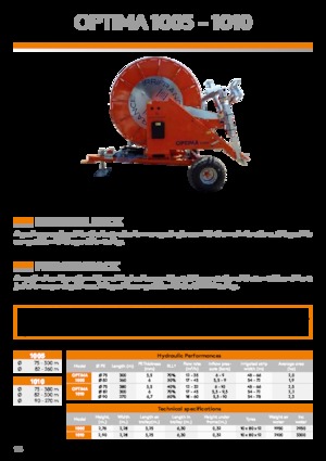 Slang haspels IRRIFRANCE Optima 1010 90/270