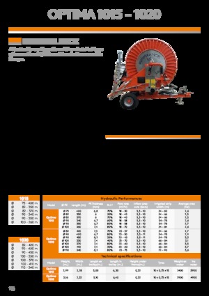 Slang haspels IRRIFRANCE Optima 1020 110/340