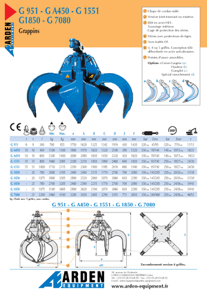 Hydr. vierdraadsgrijpers Arden GA 450