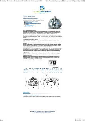 Hydr. vierdraadsgrijpers Idrobenne PFO 6/280