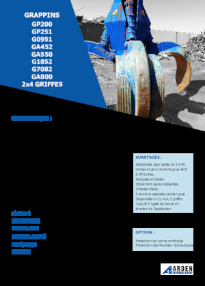 Hydr. vierdraadsgrijpers Arden GA550