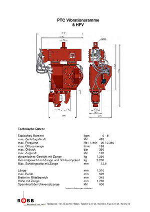 Trilhamers PTC 8 HFV