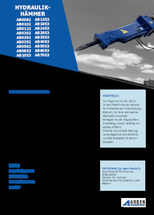 Hydraulische brekers Arden AB0102
