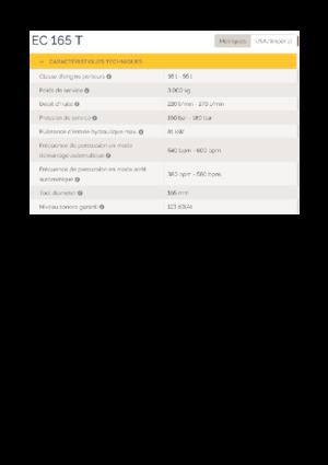 Hydraulische brekers Epiroc EC 165 T