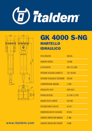 Hydraulische brekers Italdem GK 4000 S-NG