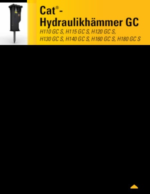 Hydraulische brekers Caterpillar H110GC S 