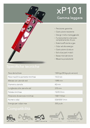 Hydraulische brekers Promove xP 101