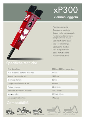 Hydraulische brekers Promove xP 300
