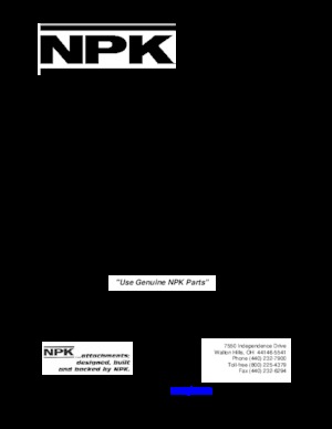 Hydraulische brekers NPK E 216 B