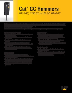 Hydraulische brekers Caterpillar H120GC