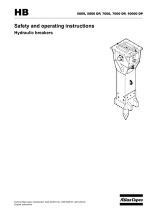 Hydraulische brekers Atlas Copco HB 7000