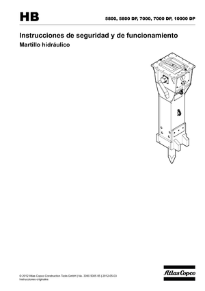 Hydraulische brekers Atlas Copco HB 7000
