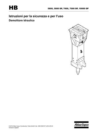 Hydraulische brekers Atlas Copco HB 7000