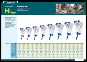 Hydraulische brekers Komac TOR 70H