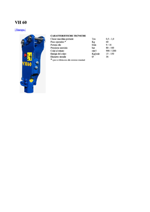 Hydraulische brekers Vistarini VH 60