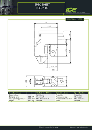 Hydraulische spantangen ICE 81 TC