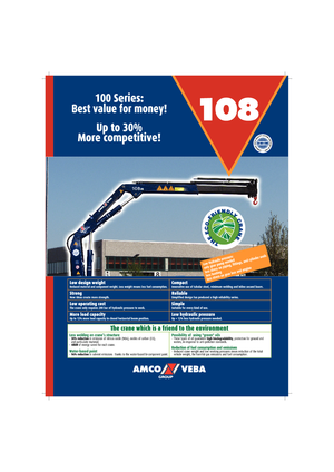 Hydraulische laadkranen Amco Veba 108-1 S