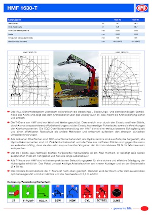 Hydraulische laadkranen HMF 1630-T4-RCS
