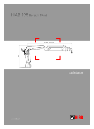 Hydraulische laadkranen Hiab 195-4 Jib 30