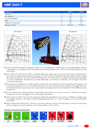 Hydraulische laadkranen HMF 2030-T4-MCS