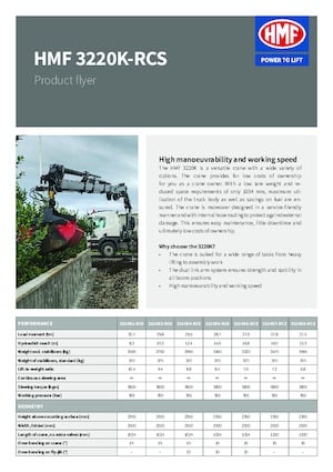 Hydraulische laadkranen HMF 3220-K5-RCS