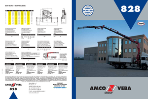Hydraulische laadkranen Amco Veba 828-4 S Jib 3