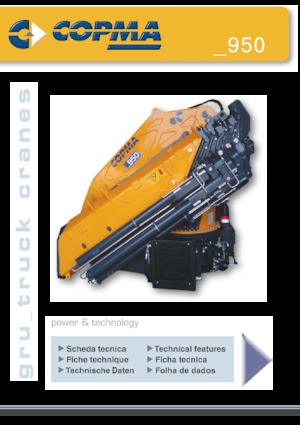 Hydraulische laadkranen COPMA 2000 950.8