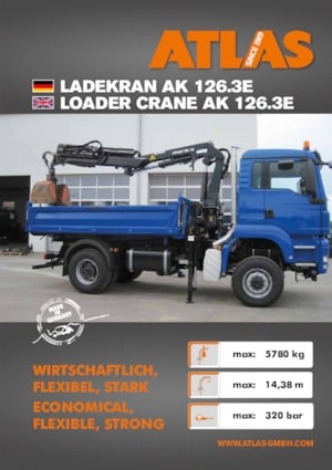 Hydraulische laadkranen Atlas AK 126.3E A3SL 