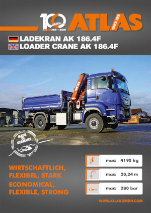Hydraulische laadkranen Atlas AK 186.4F A4 