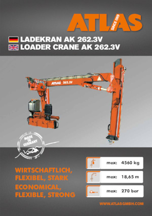 Hydraulische laadkranen Atlas AK 262.3V A13 